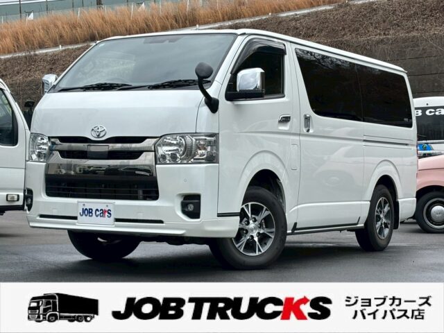 [B_4y2210] トヨタ　ハイエース　5D2.8DTスーパーGL　ダークプライムⅡL　4WD　低床