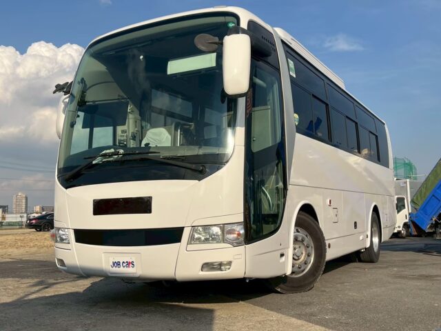 [N_23y2017] 三菱ふそう　エアロエース　MM96HF　中型貸切　後席サロン付　29人乗り　走行57万ｋｍ