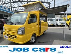[C_26y8345]スズキ　キャリイトラック　移動販売車　フードトラック　ポップアップルーフ　ＡＩＡＮＣＯＯＫ製　パートタイム４ＷＤ　ＭＴ　可動式販売窓　シンク　オーニング　ＥＴＣ