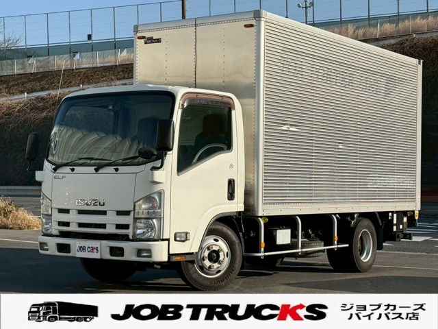 エルフ　アルミバン 跳上パワーゲート 標準 ハイキャブ ロング